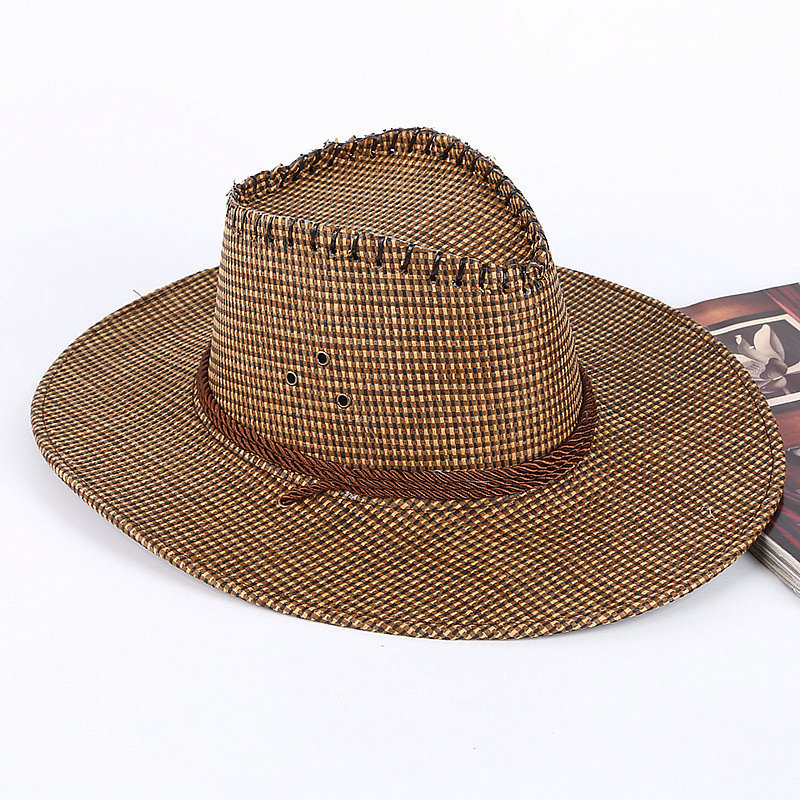 Summer New Men's Knight's Cap Western Cowboy Scenic Spot Travel Sun Hat Jazz Hat Factory Price Wholesale