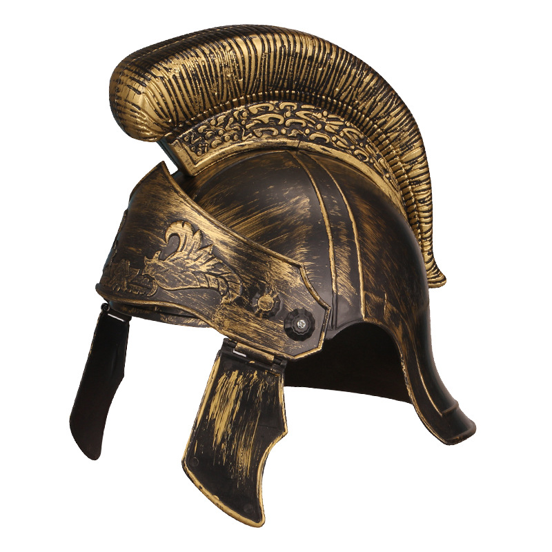 万圣节头盔帽子万圣节道具头盔勇士骑士头盔cos表演帽罗马勇士