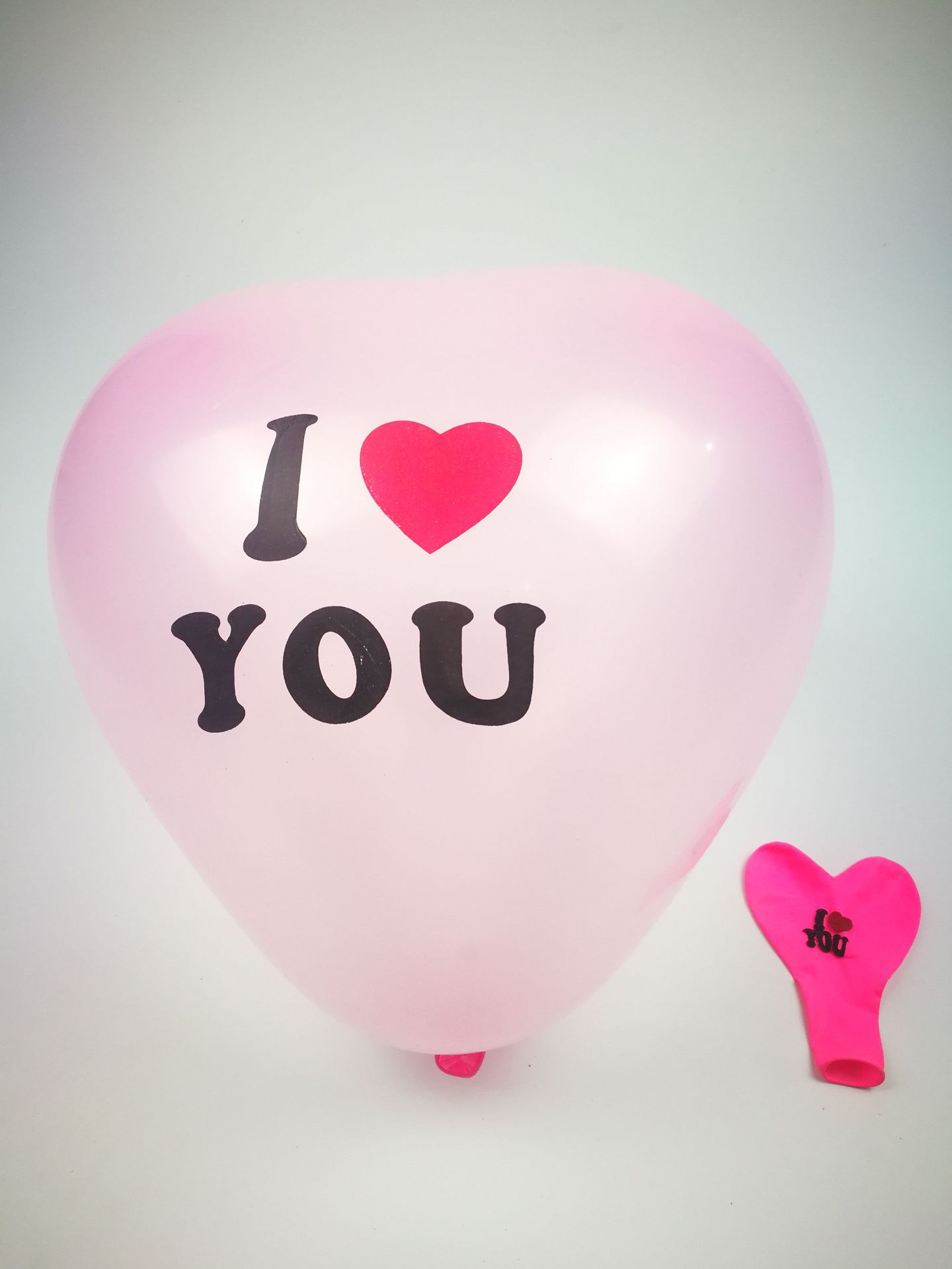 10-Inch 2.2G I Heart U Printed Balloon Wedding Room Party Decoration Balloon Proposal Balloon Heart-Shaped Balloon 100