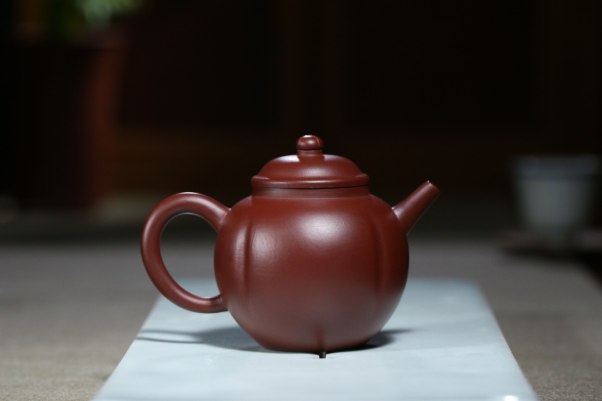 酌陶斋宜兴紫砂壶原矿紫朱泥小瓜徐霞手工制作批发茶具陶瓷泡茶器