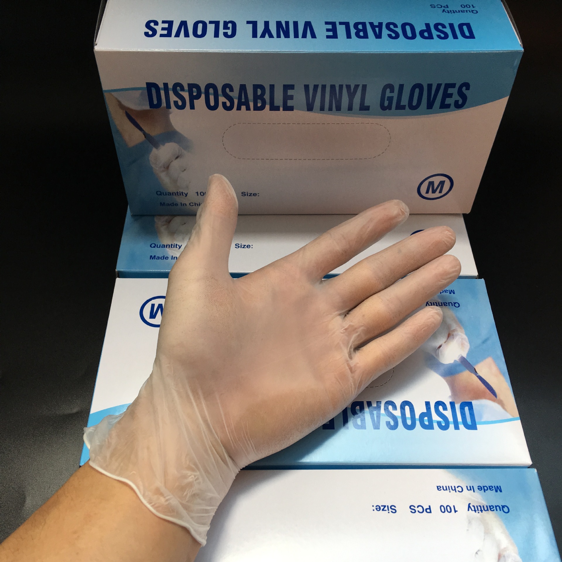 一次性检查手套pvc手套食品厂非灭菌塑胶手套一次性pvc手