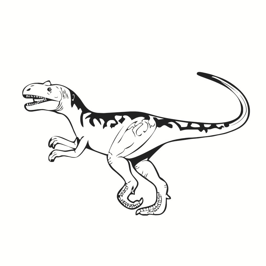 亚马逊乙烯基材质镂空卡通恐龙图案男孩卧室墙贴