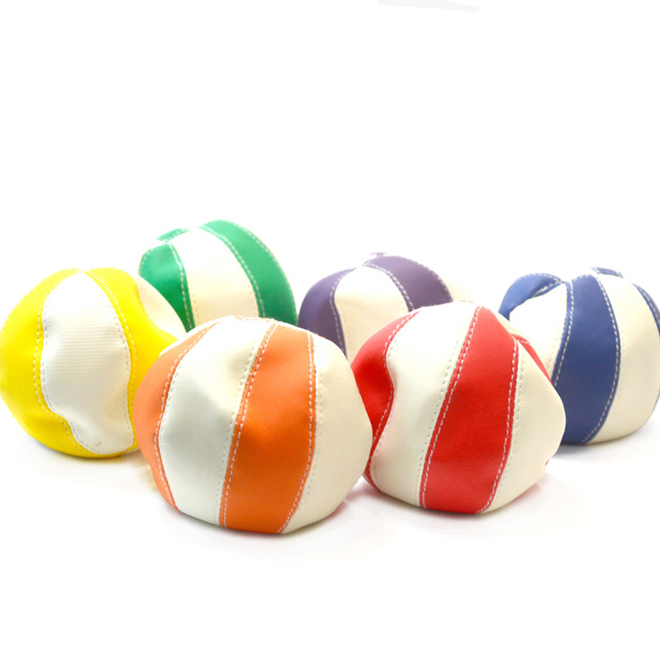 卡乐咪 球形沙包 幼儿园早教儿童运动投掷pvc小沙包 6色安全沙包