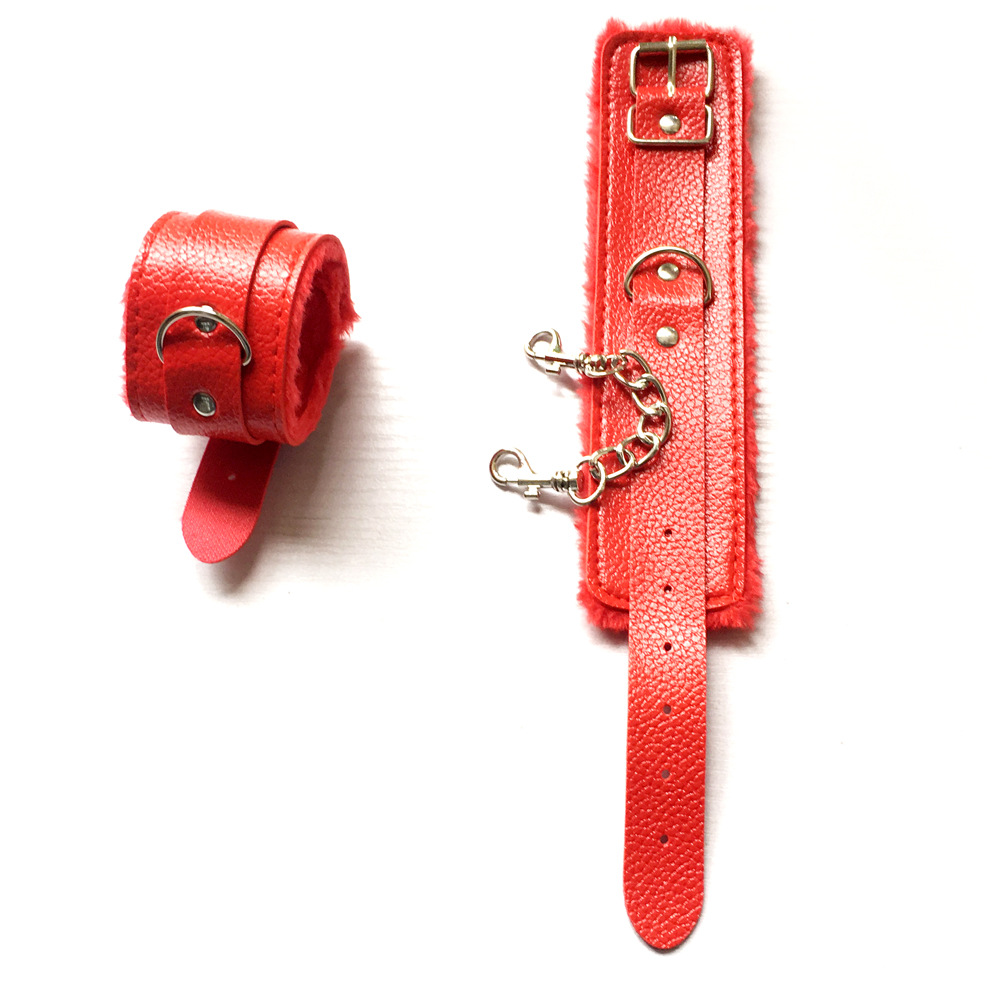 成人情趣荔枝纹手铐 外贸男女奴用调教品pu皮革玩具用品厂家直销