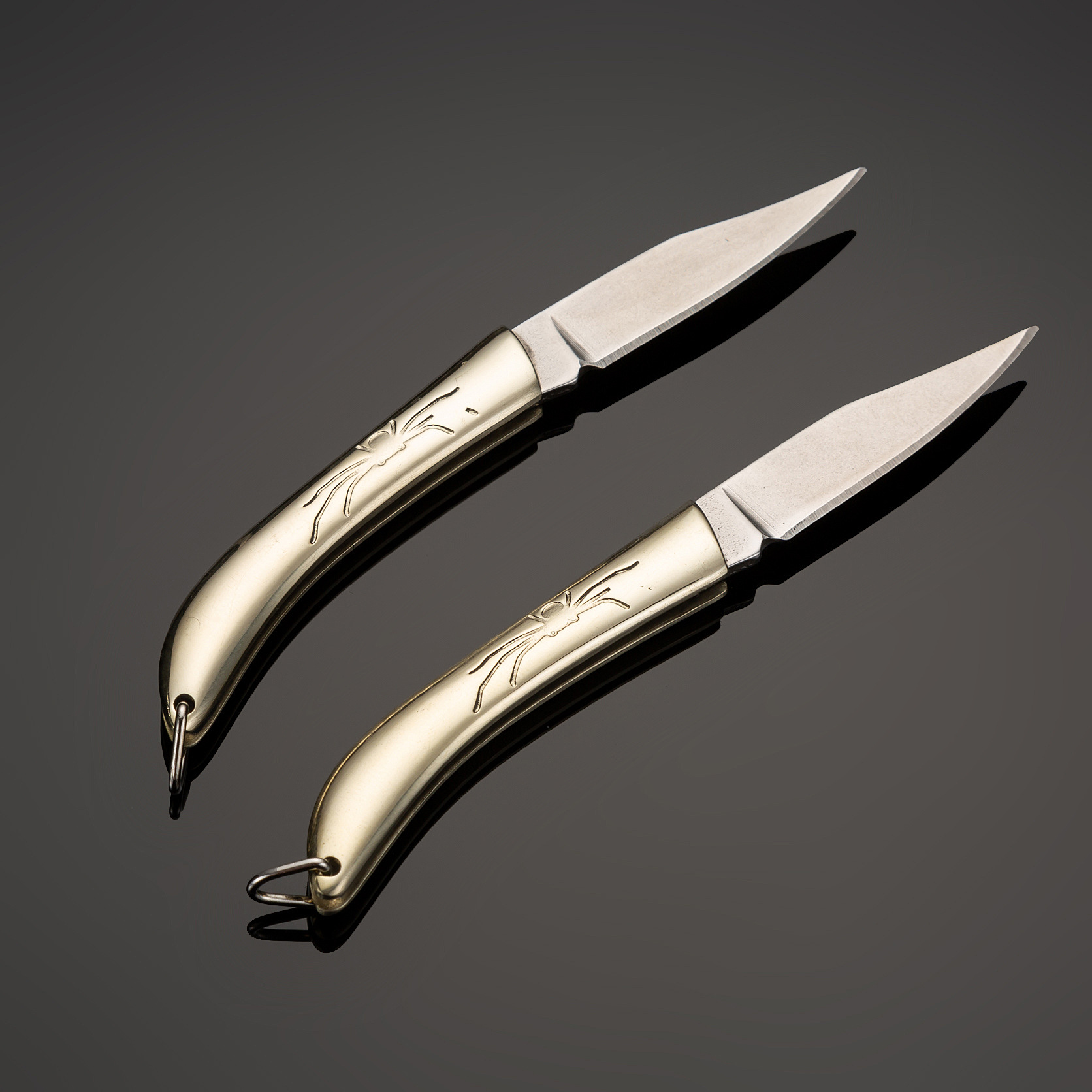 淳美小刀8170手工打造精美刀具折叠刀刀口锋利纯铜柄阳江水果刀