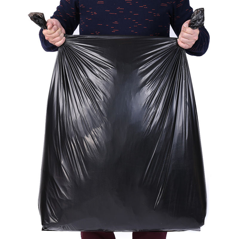 加厚特大垃圾袋厂家直销 酒店物业环卫垃圾袋 黑色特厚平口塑料袋