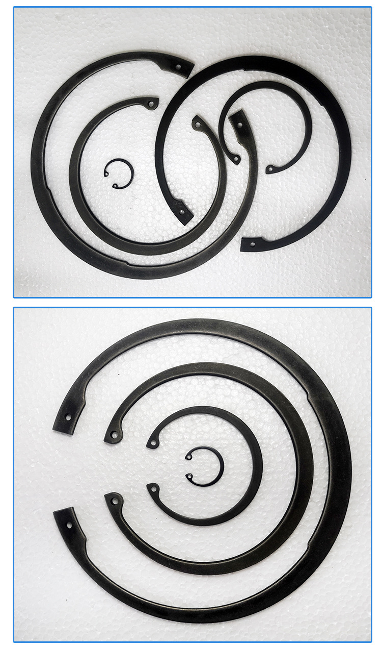 din472弹簧钢内卡簧挡圈 终端配套 孔用方头圆头卡簧德标8-300