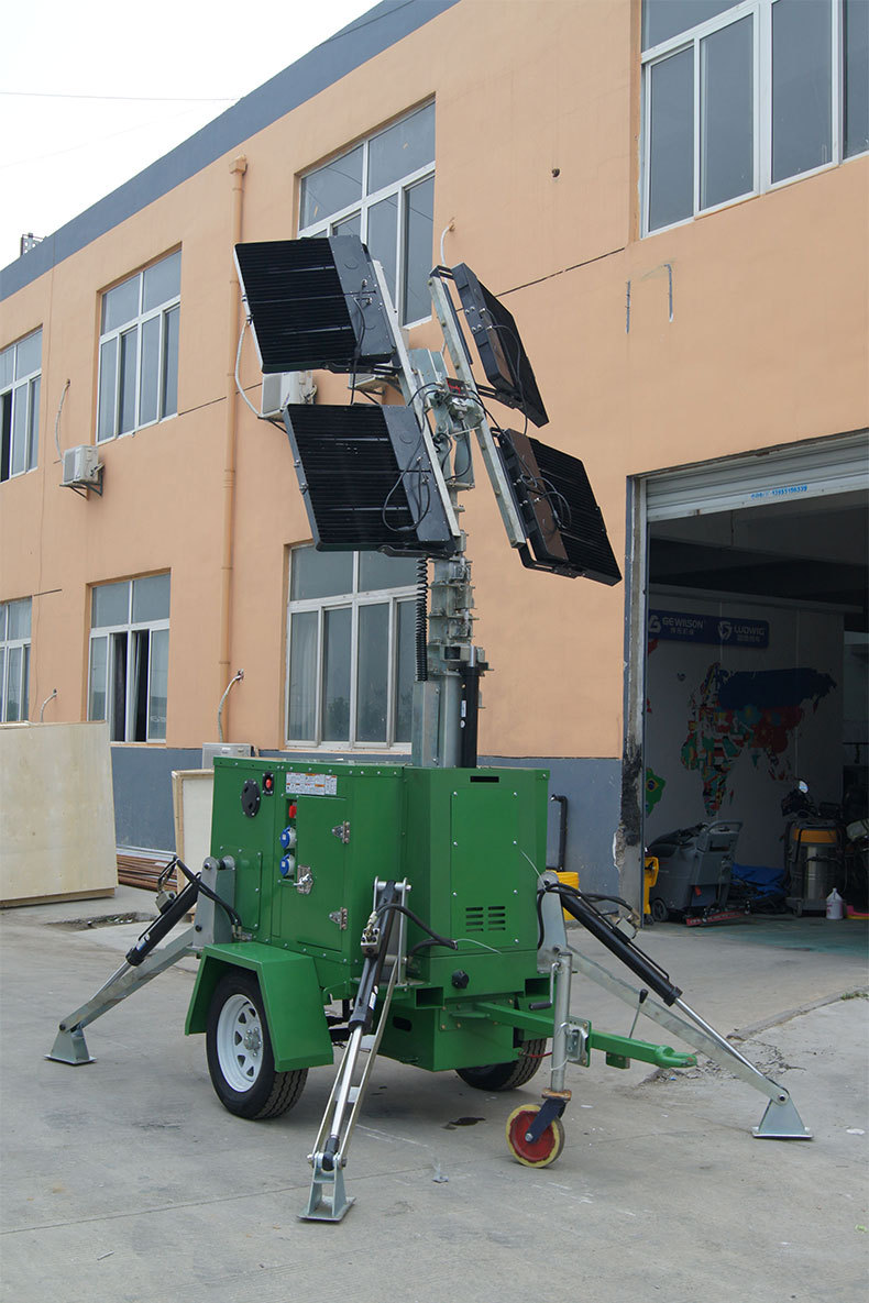 大型拖车式液压移动照明车路面施工抢险救灾应急灯塔车应急灯