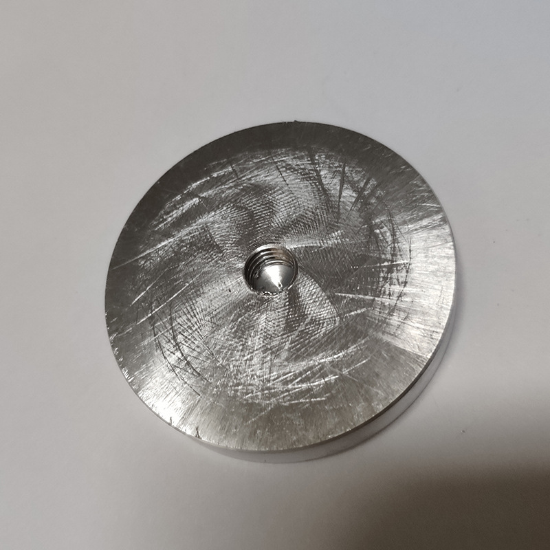 佛山厂家直销 圆形实心铝饼 30mm家具玻璃桌茶几铝饼 展示柜铝饼