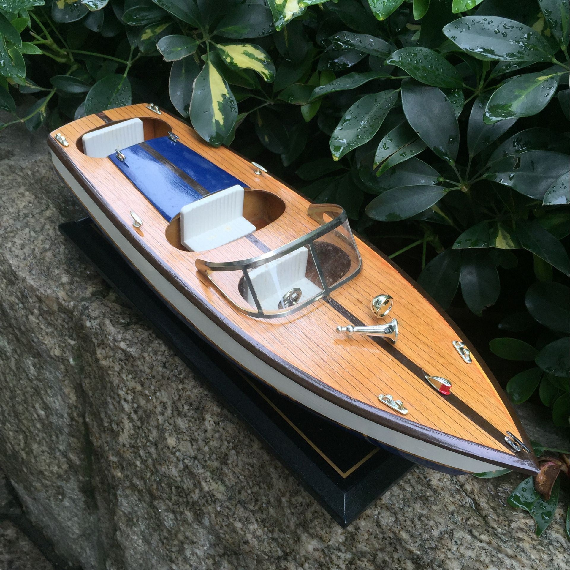 海洋礼品木制快艇船模游艇游艇模型工艺船装饰品