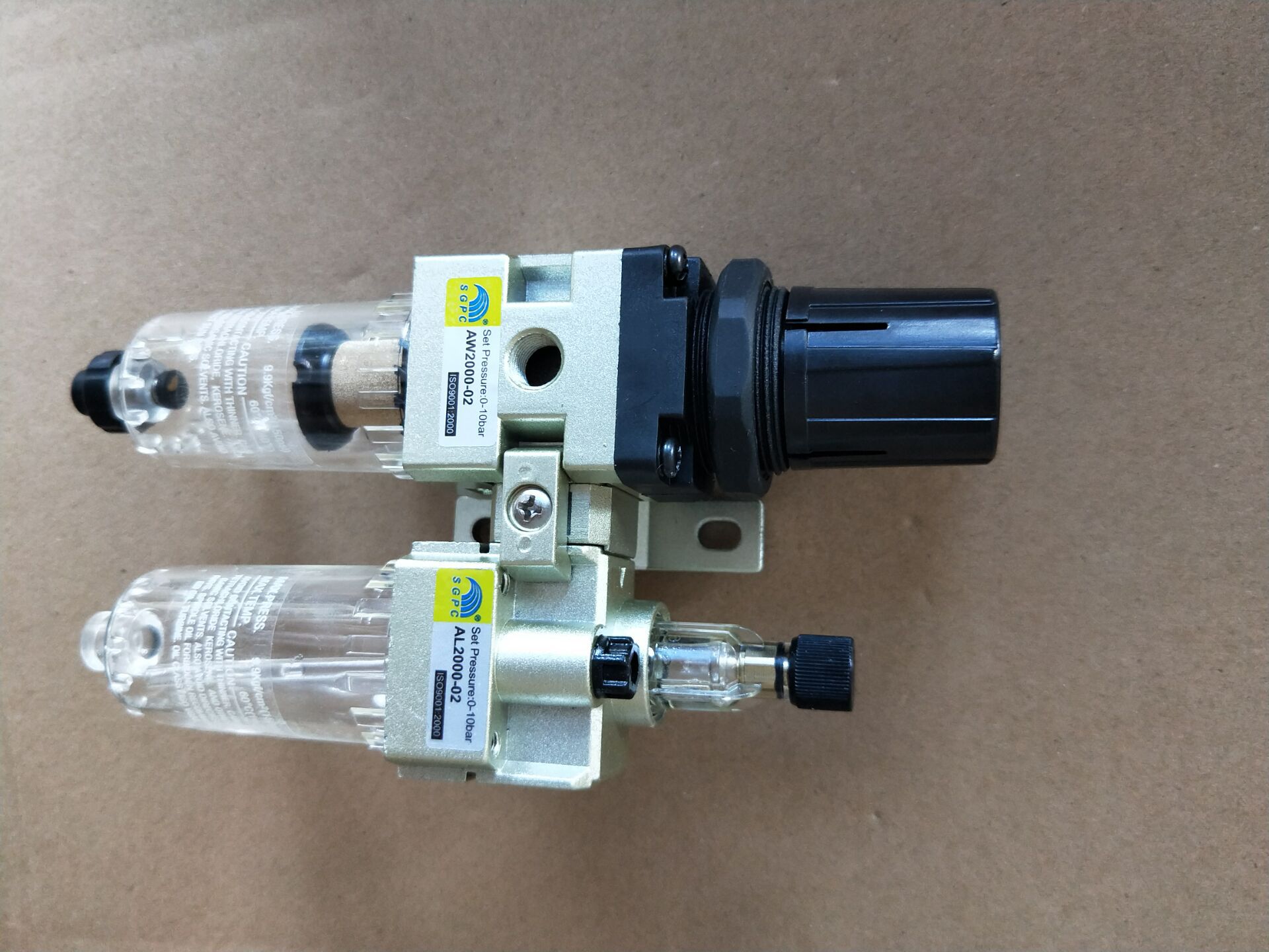 sgpc升光气动元件-气源二联件ac2010-02二联体,可配自动排水器