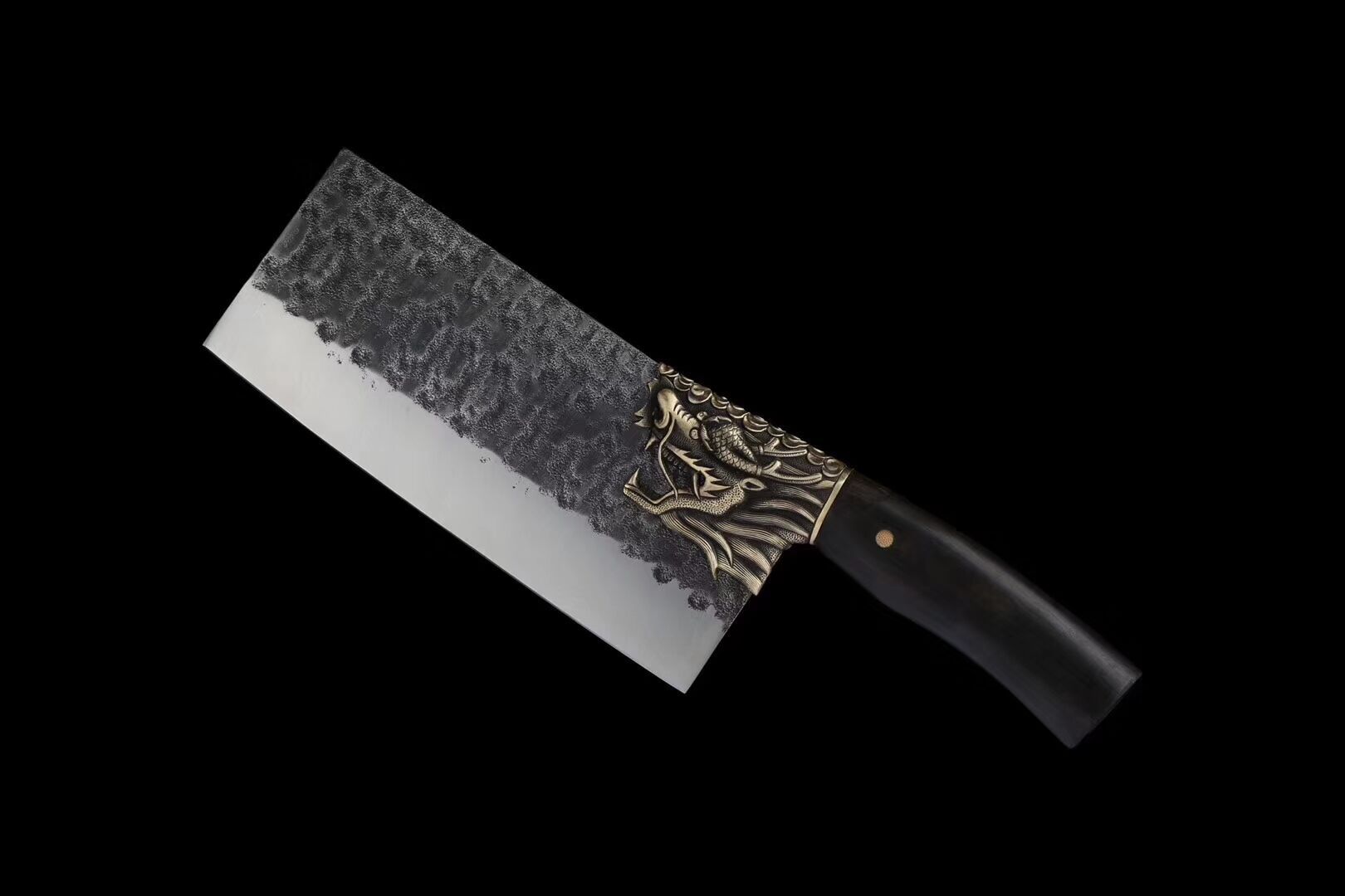 龙刃古锻淬火纹斩切两用刀龙泉市剑庐宝剑厂未开刃