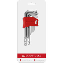 瑞士PB Swiss Tools 吸塑装L型球头内六角扳手7件套PB212.DH-10CN