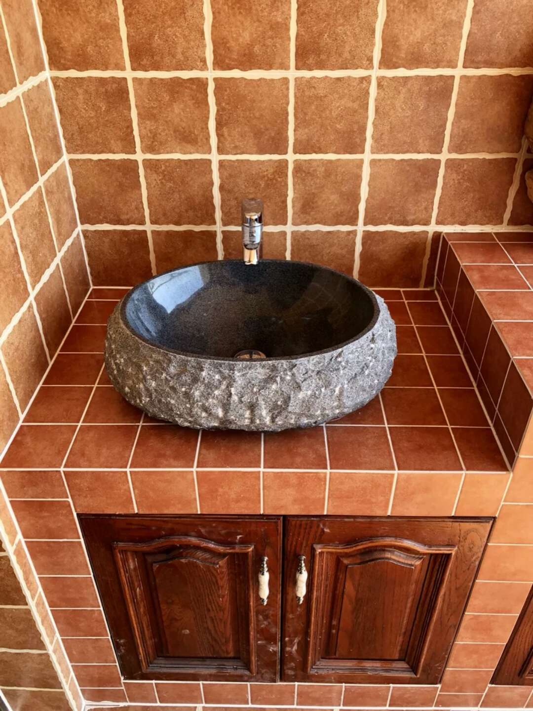 台上盆石材中式艺术阳台简约洗脸盆盘大理石卫生间北欧石头洗手盆