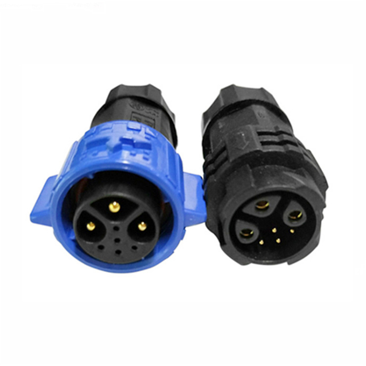m19自锁 电源信号组合3-12芯对接式防爆防水航空插头连接器