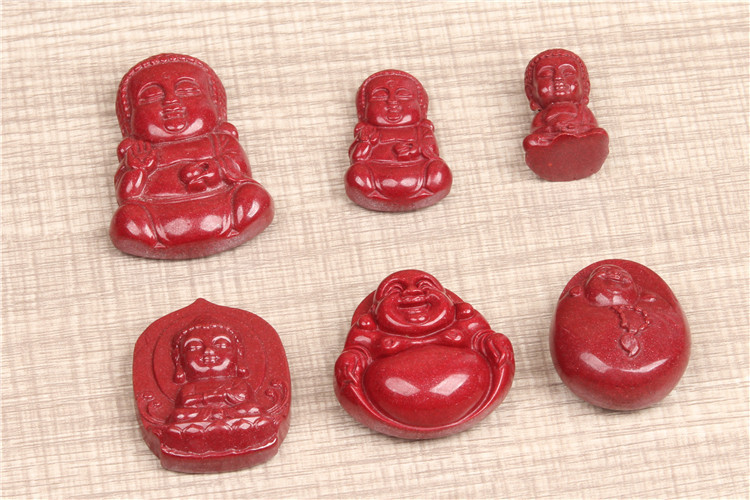 原矿朱砂紫金砂佛吊坠吊牌宝宝佛坠子儿童防惊吓挡煞化太岁保平安