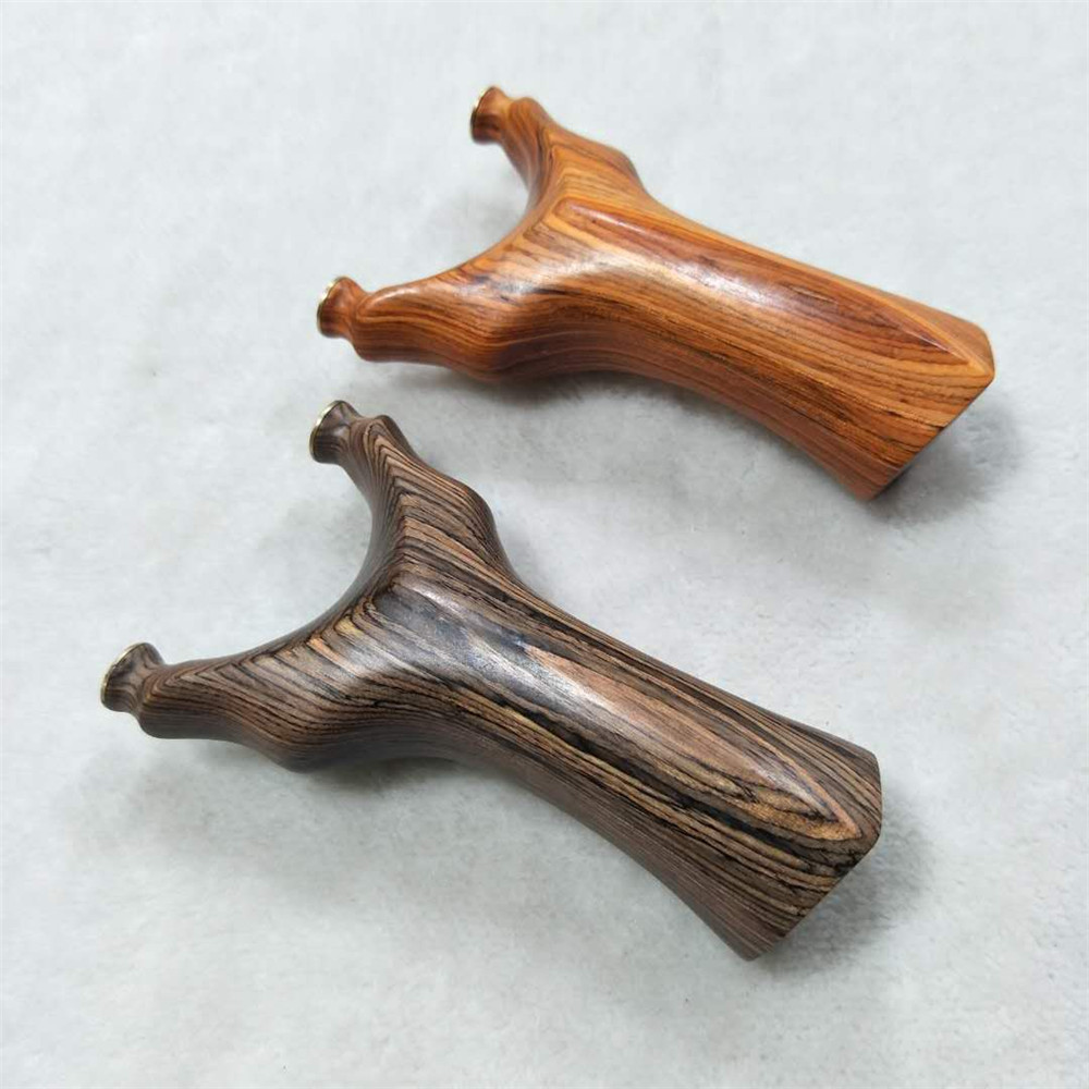 实木科技木天罡弹弓扁皮圆头过顶科技木飞虎科檀龅牙反曲檀木弹弓