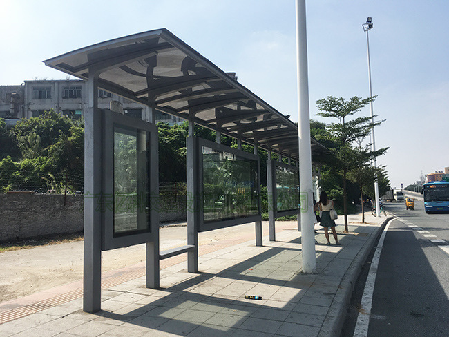 东莞候车亭厂家亿科交通候车亭站台公交车棚港湾式公交站亭