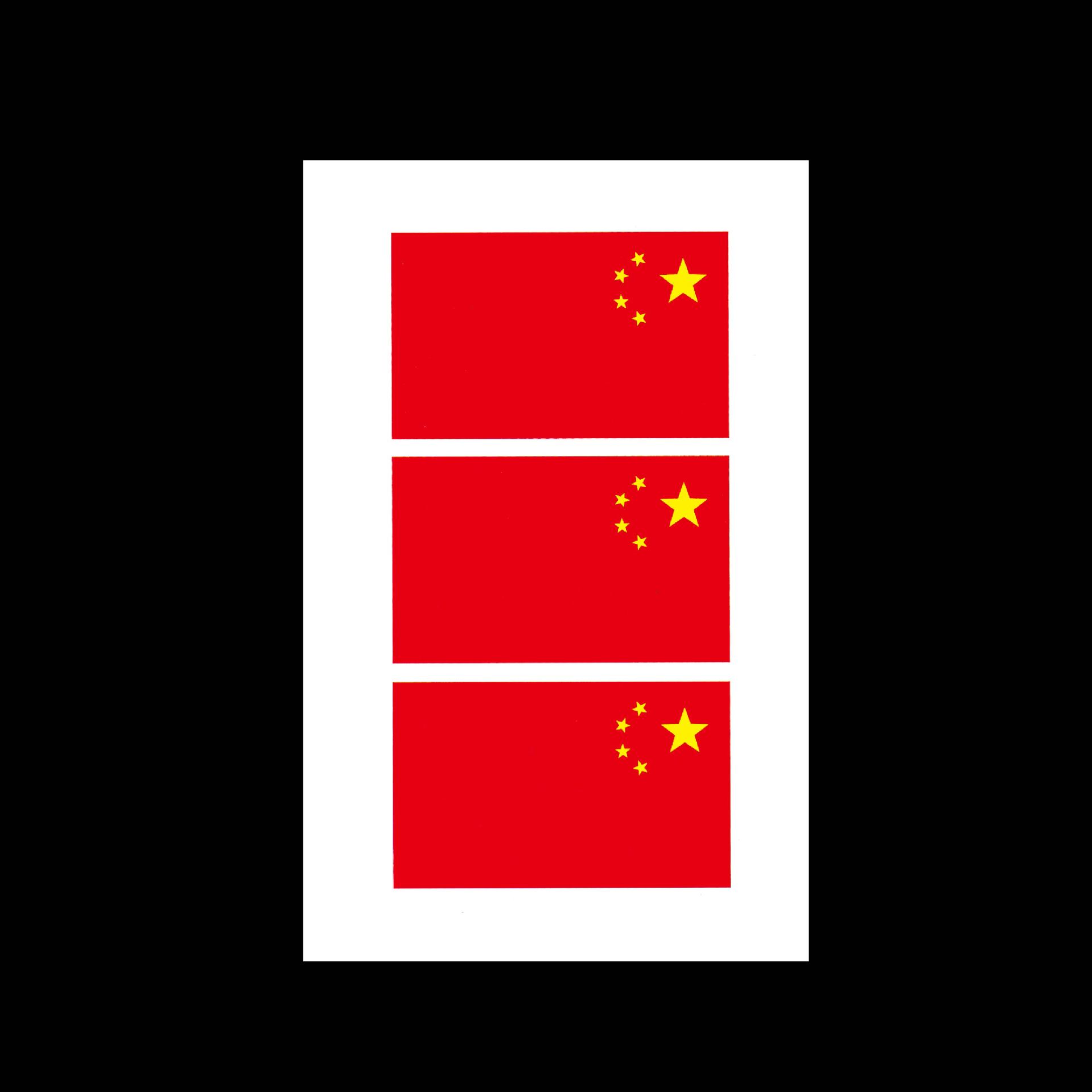 红旗纹身贴 运动会贴纸 国旗脸贴加油彩虹防水防汗脸贴