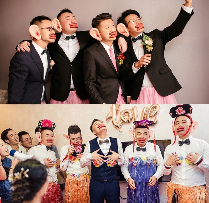 结婚婚礼闹洞房道具香肠嘴接亲游戏整蛊年会搞笑整人道具香肠嘴