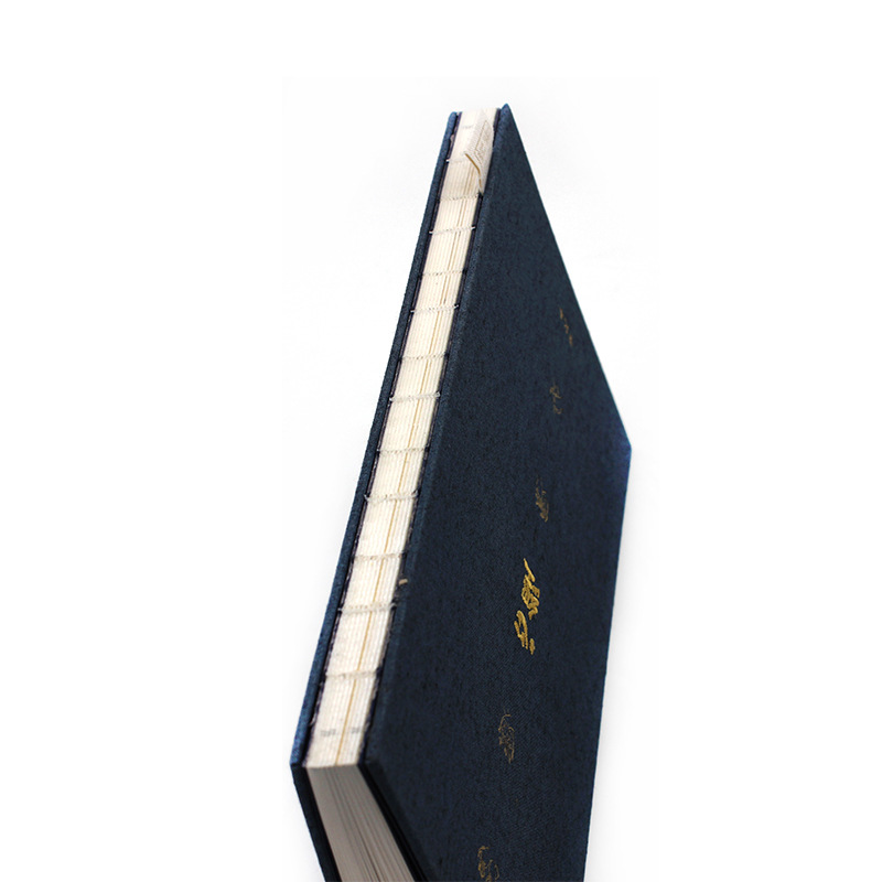 裸装布面笔记本刺绣封面文艺高档笔记本定制锁线装订布纹裸背书籍