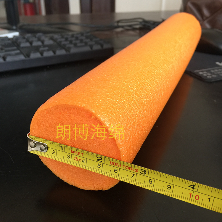 60mm直径橙色epe珍珠棉棒泡沫漂浮珍珠棉条epe发泡填充管棒