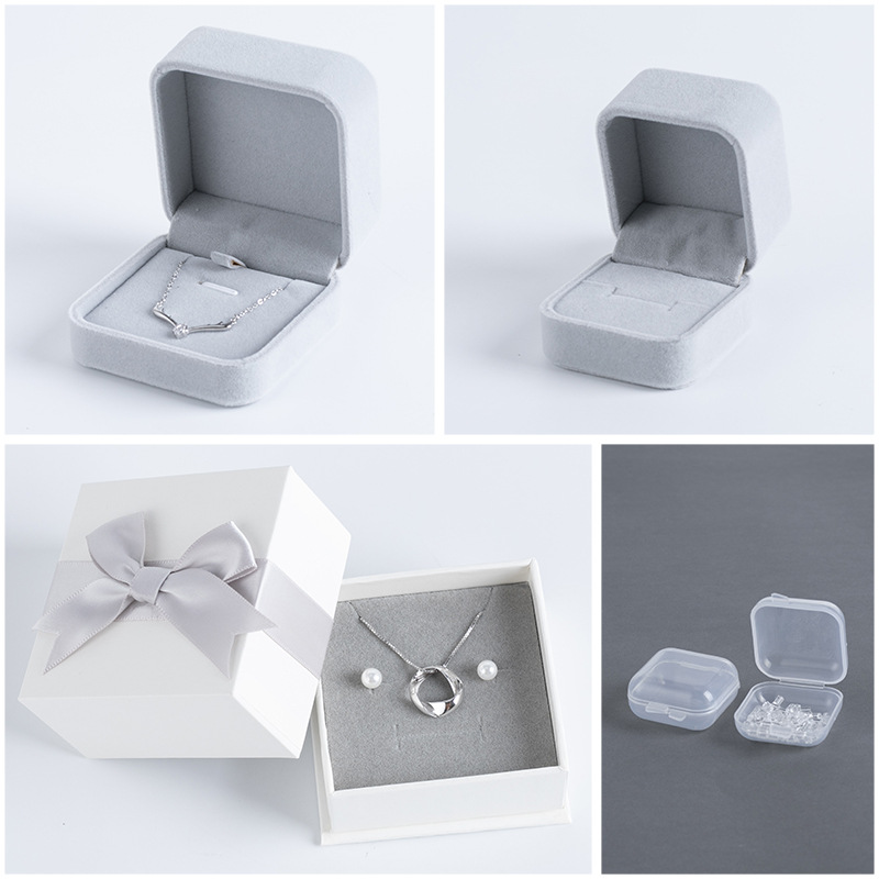 Wanying Jewelry Exquisite Packaging Box Silver Accessories Gift Box Gift Bag Accessories Alcohol Pad Silver Polishing Cloth One Piece Dropshipping