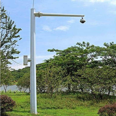 厂家定制各种规格优质道路交通摄像头监控杆 8米l型单臂八角立杆