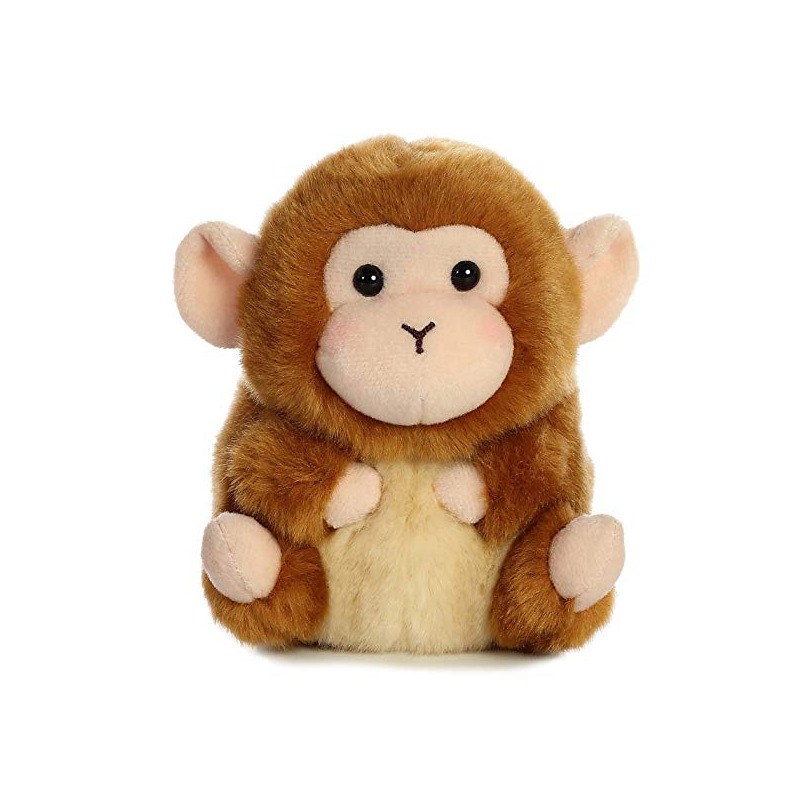 寮步周边工厂定做坐姿pv毛绒猴子公仔可加logo 农历猴年毛绒玩具