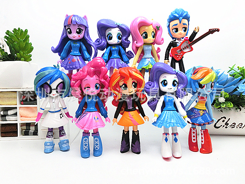 9款小马女孩玩具动漫周边苹果嘉儿紫悦云宝人偶公仔模型手办摆件