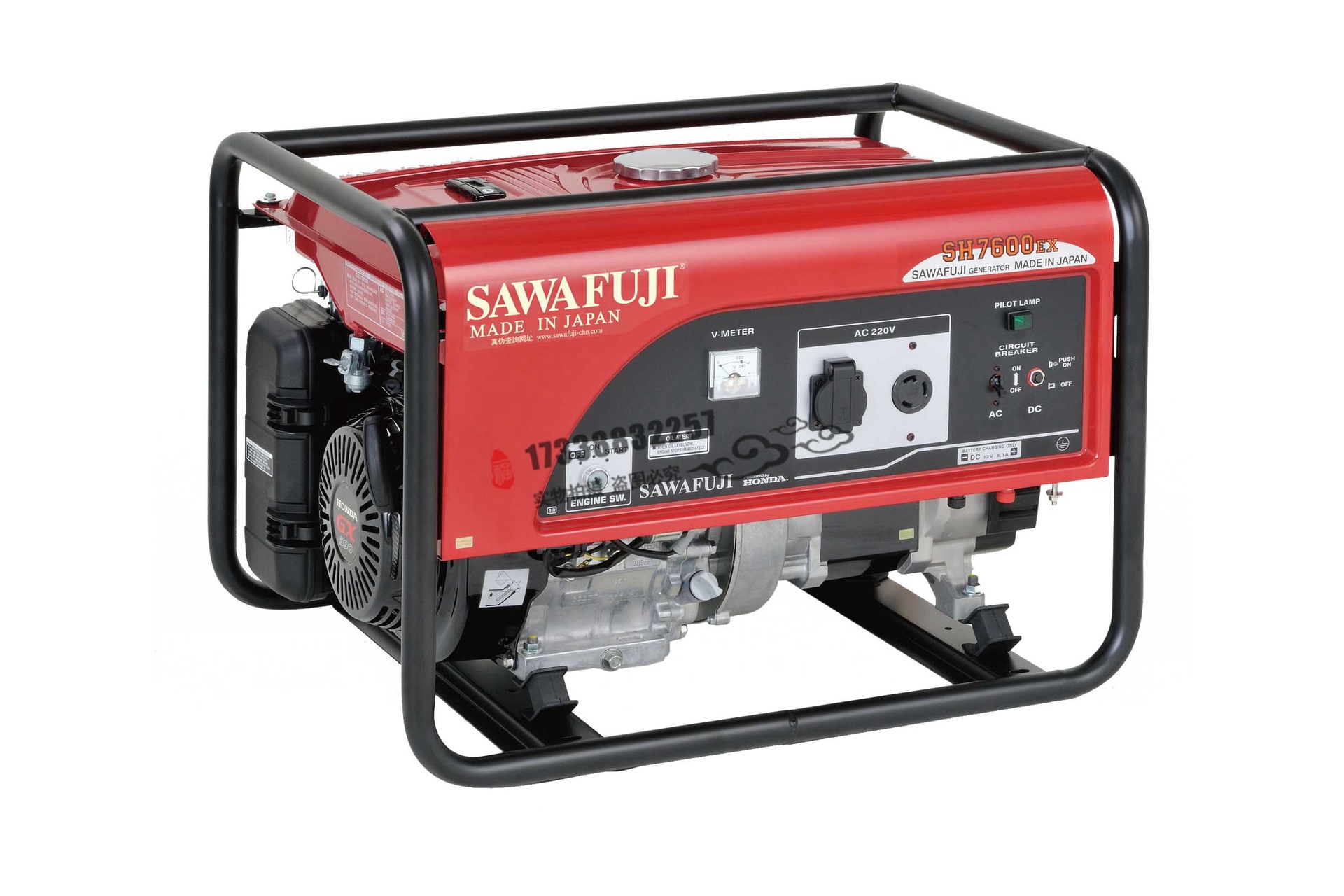 56kw泽藤本田汽油发电机组65kva发电机组sawafuji进口sh7600ex