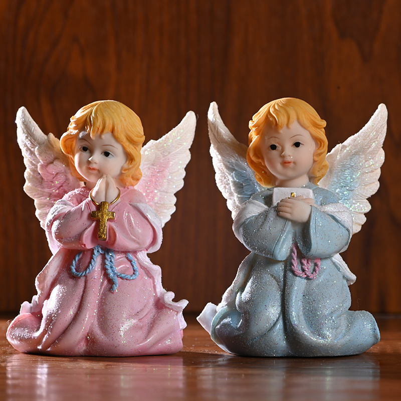 欧式树脂人物小天使摆设酒柜玄关装饰品摆件家居饰品创意结婚礼物