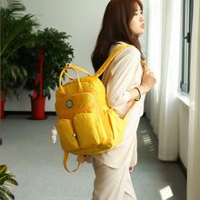 定制新款韩版学生双肩包女时尚潮牌书包户外旅行背包多功能妈咪包