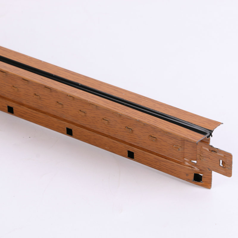 厂家批发 黑木纹贯通烤漆龙骨 t型轻钢龙骨 烤漆吊顶用龙骨批发