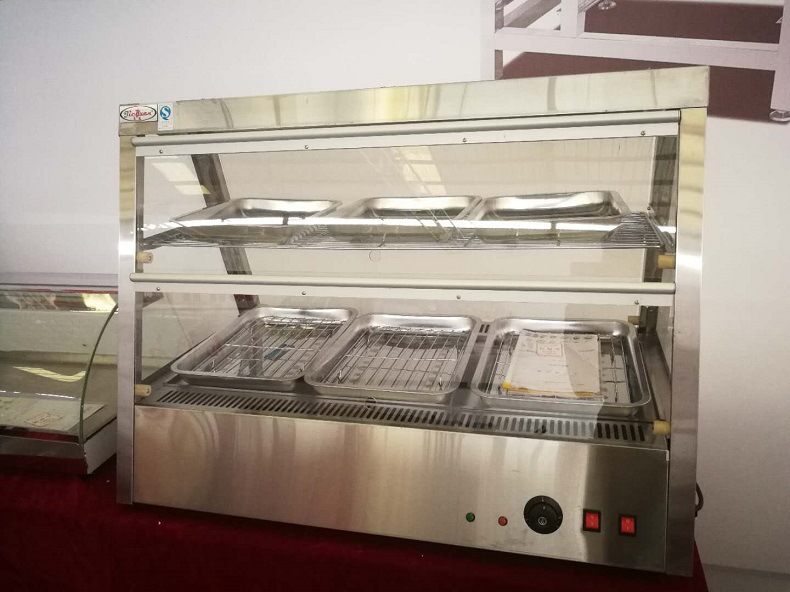 杰冠dh-2x3商用双层食品保温柜 快餐保温陈列柜 热风循环保温箱