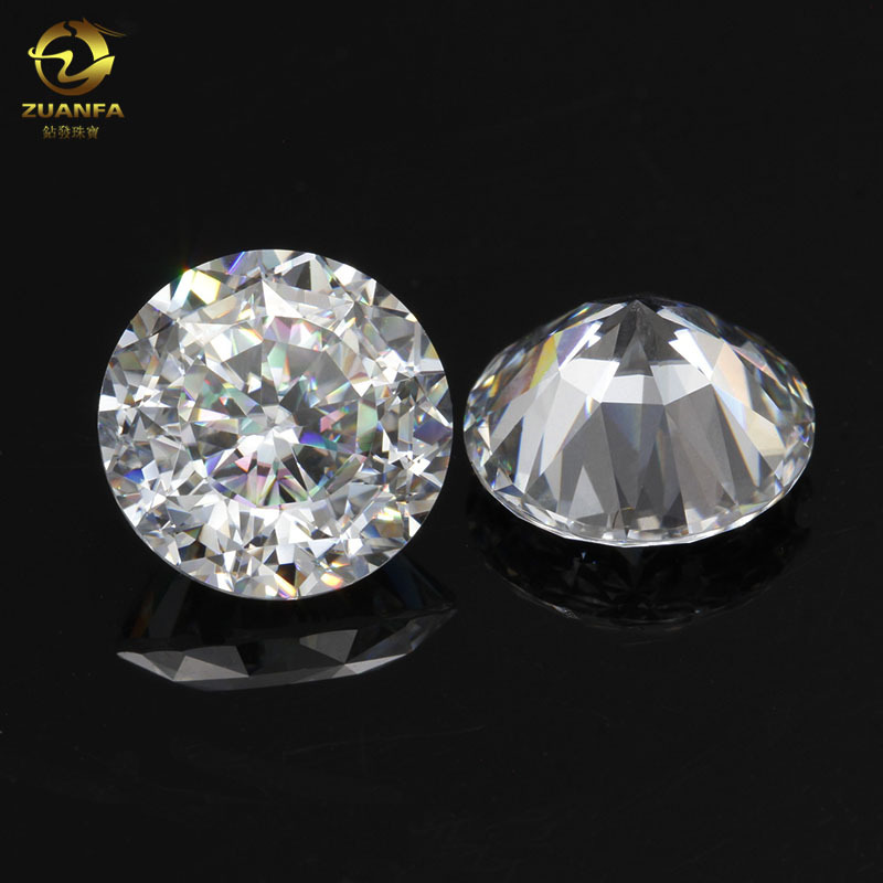 新款百面切莫桑钻裸石 特别的切工 十足火彩