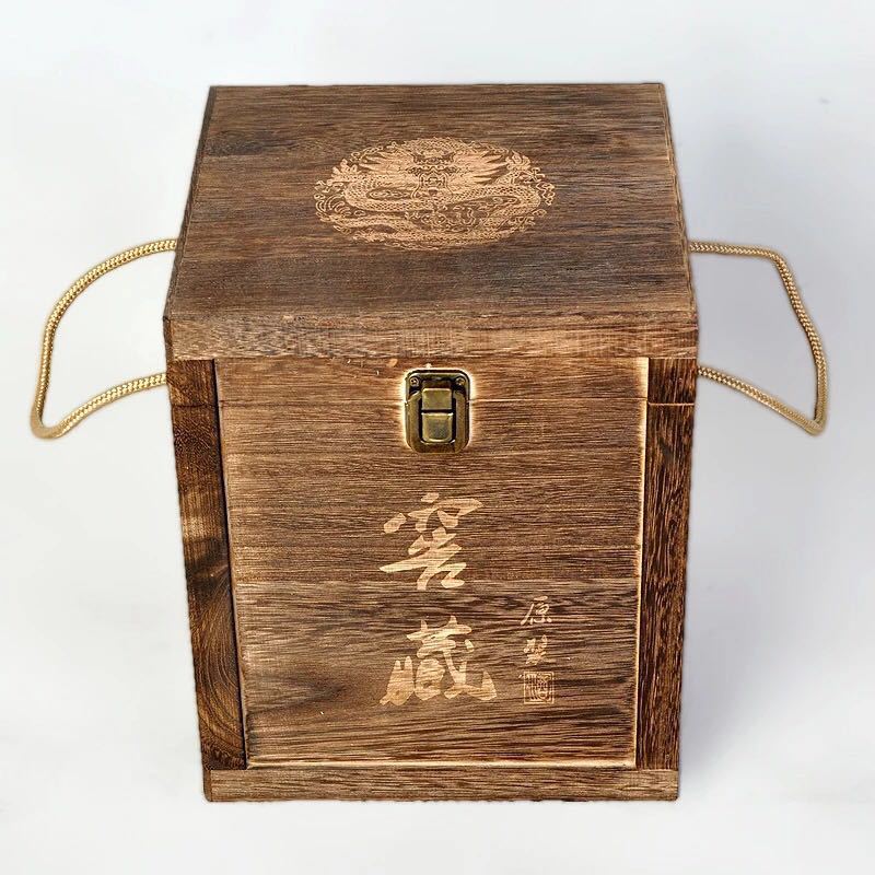 现货白酒礼盒白酒包装盒木制酒盒木质白酒盒高档白酒木盒白酒木箱