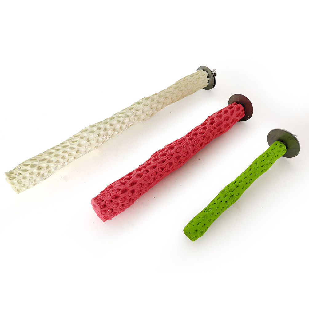 鹦鹉/树根磨砂棒磨爪棒磨嘴棒站杠 鸟玩具 磨牙石磨嘴石 运输不断