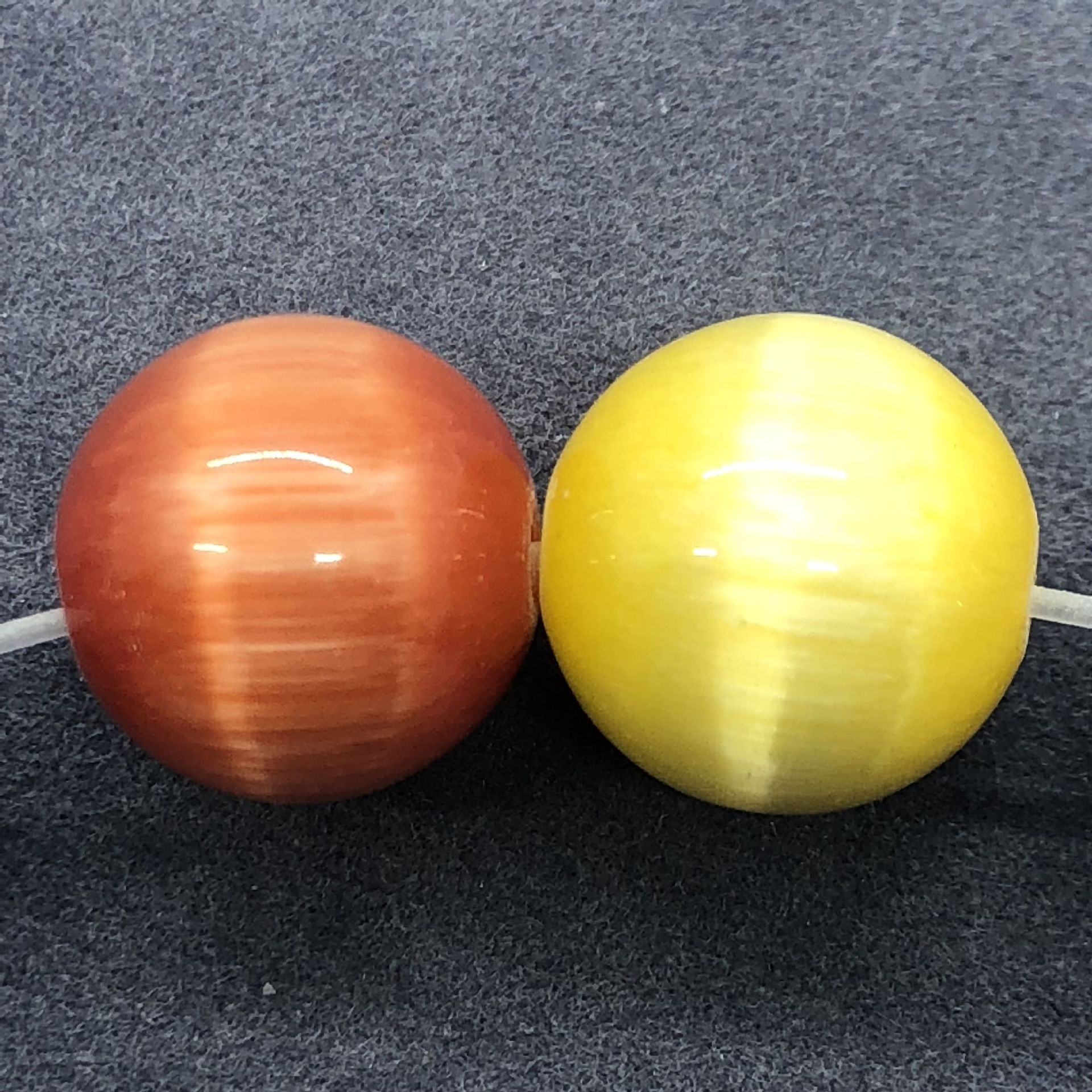 七彩色猫眼石圆珠 diy手工饰品半成品串珠子散珠厂家批发 配饰