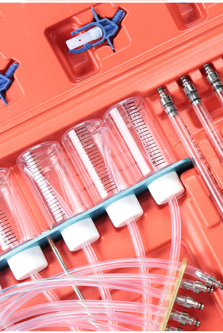 喷油嘴回油油量检测仪 喷油器测量工具 共轨柴油测试接头回油量杯