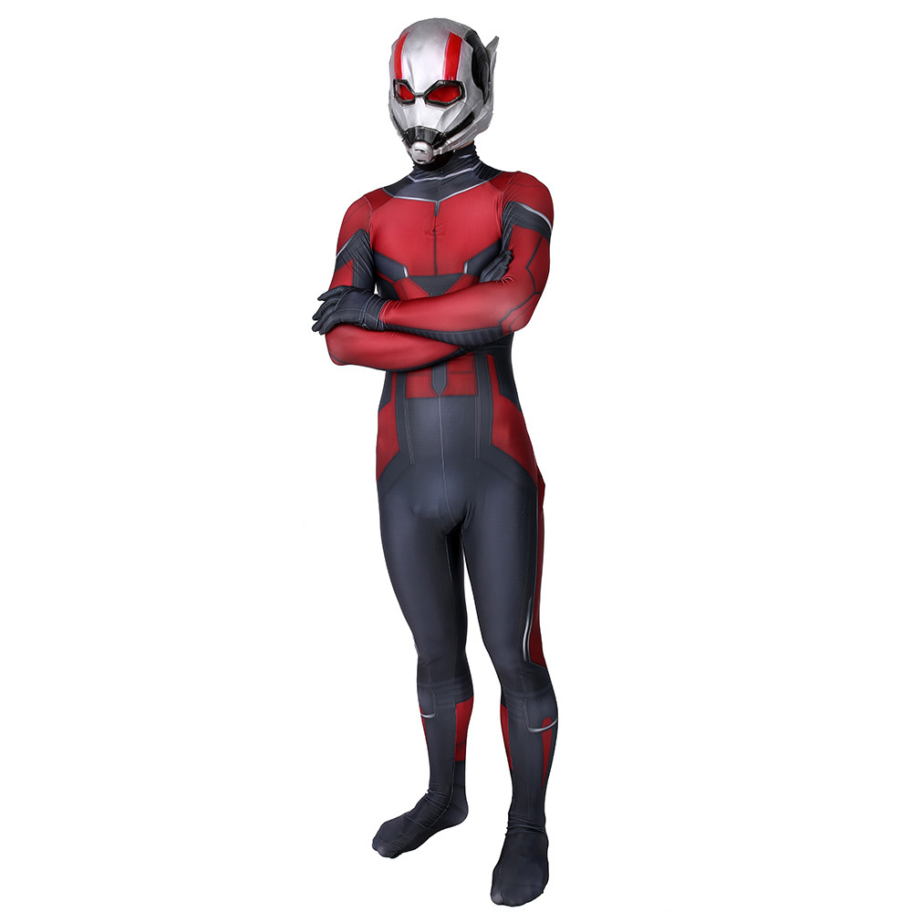 蚁人ant-man 战衣cosplay万圣节服装连体紧身衣