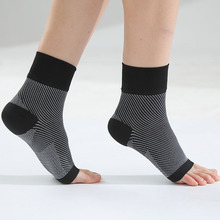 亚马逊高弹力护踝压缩袜护脚裸压力袜运动跑步健身外贸批发袜子套