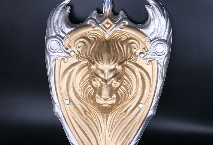 魔兽世界电影联盟周边狮王盾牌 国王莱恩雄狮pu道具玩具武器圆盾