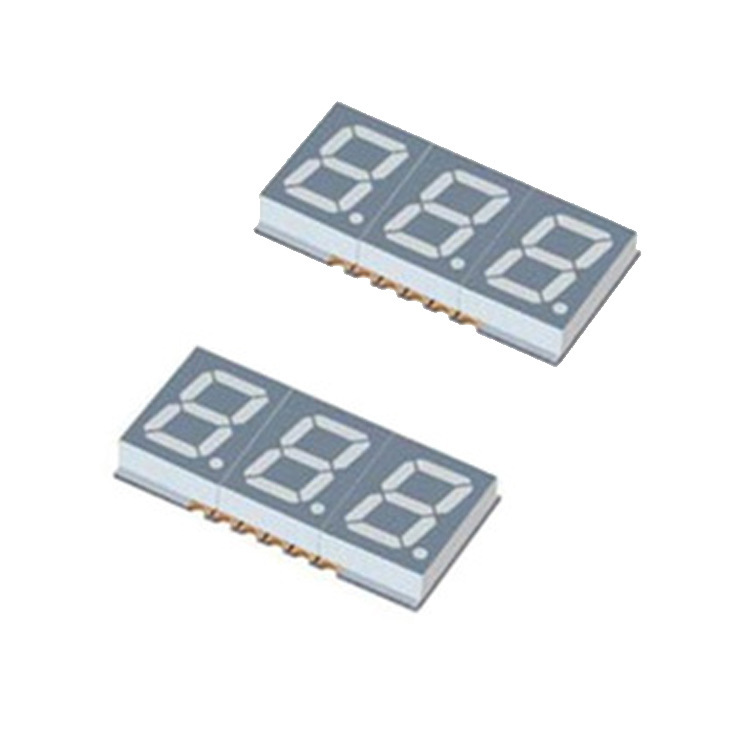 贴片数码管显示屏led 0.5寸3位红光共阳数码管亿光