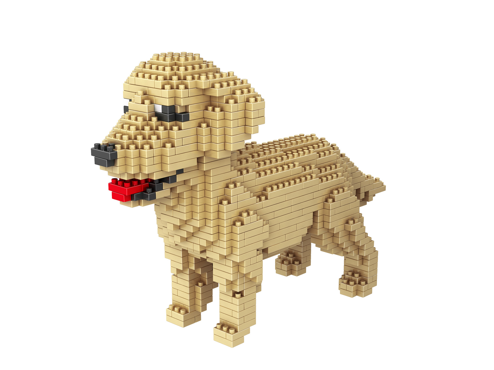 拼之星6618系列微型钻石颗粒儿童创意diy益智拼插积木狗玩具批发