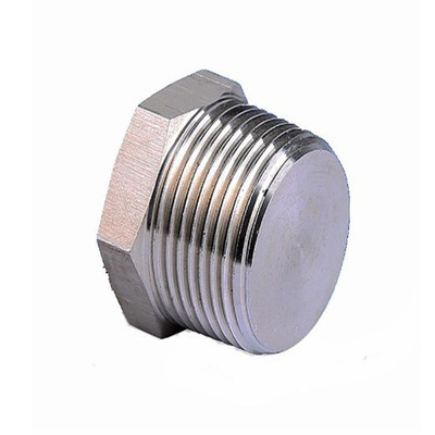 专业生产直销pt/npt 316 304不锈钢六角外丝堵头
