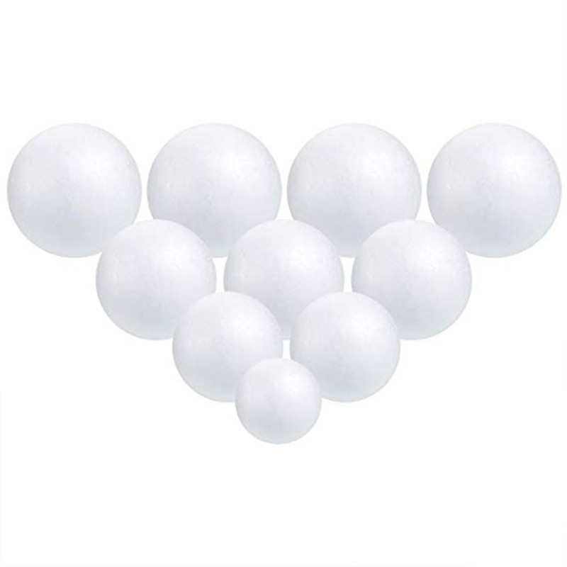 圆形保丽龙球实心球婚庆道具diy粘土填充物泡沫形粘土配件 手工制