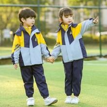 小学生校服春秋冬装幼儿园秋冬园服冲锋衣儿童班服运动套装老师