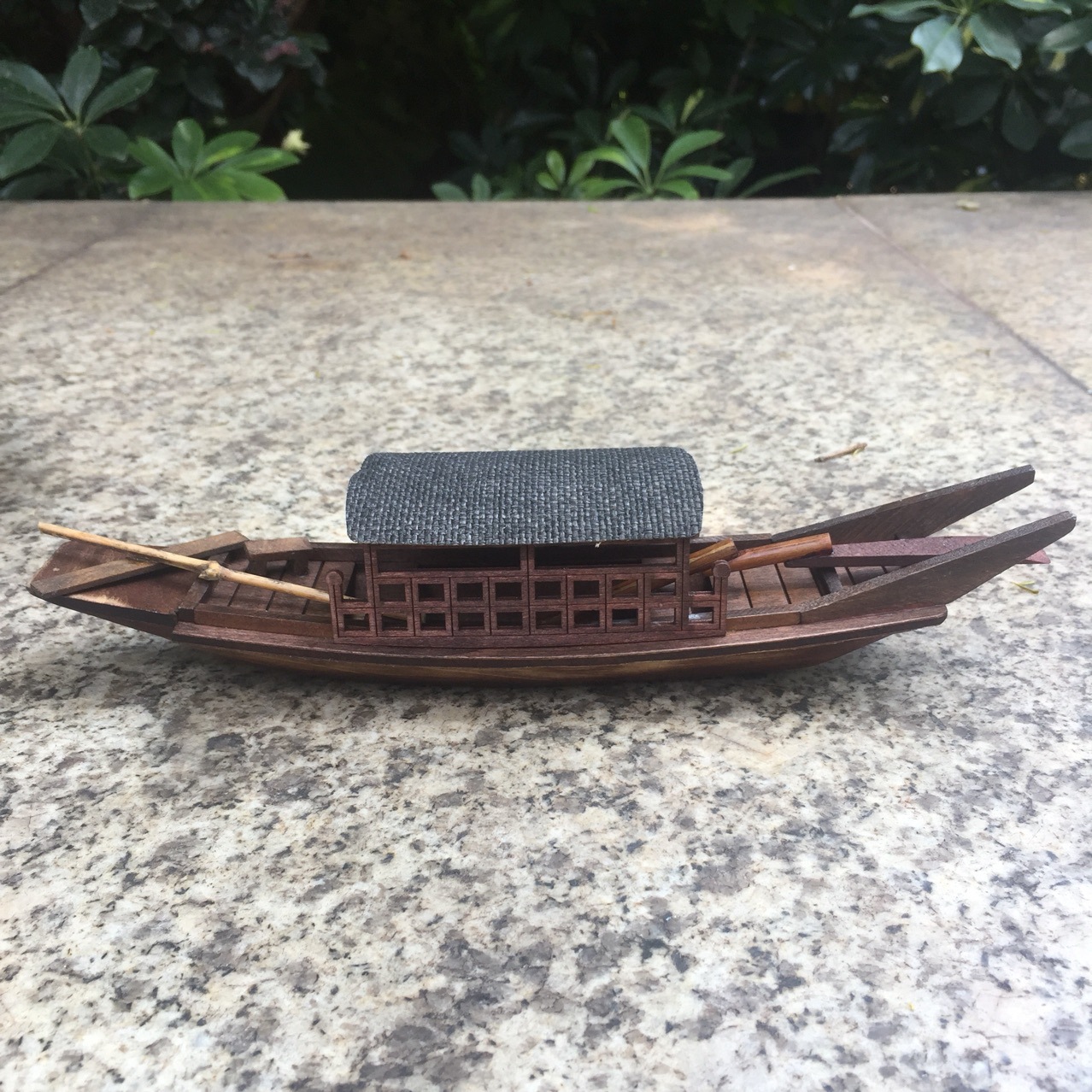 乌篷船模型江南水乡木船仿古水乡船小渔船 帆船公司开业促销礼品