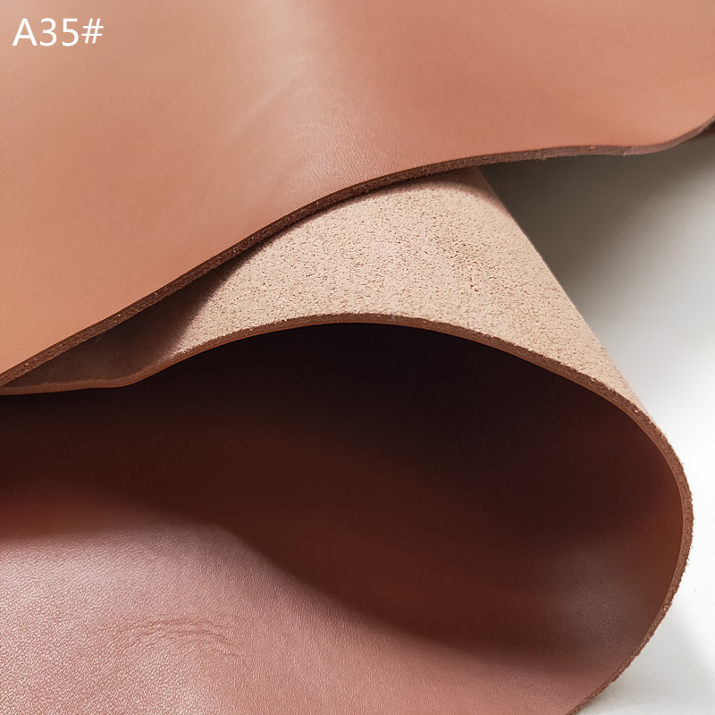 批发二层皮纳帕浅棕色100纹牛皮皮套皮扣牛皮面料牛二层皮料